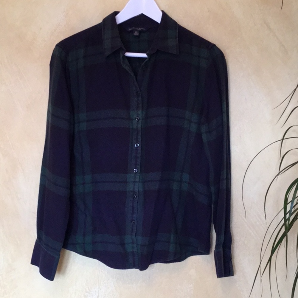 Brooks Brothers button down plaid shirt
